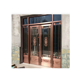 百狮盾铜门(图)、铜门 铜花、威海铜门