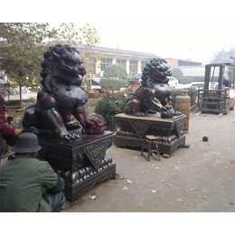 博创铜狮子雕塑厂(图)-汇丰铜狮子价格-铜狮子