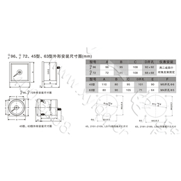 高低压配电用2105-KW指针式240度耐震船舶有功功率计