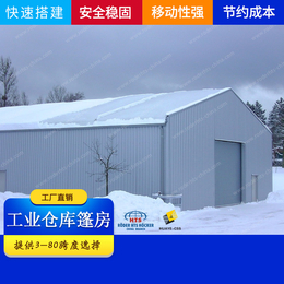 北京蓬房公司 又欧式风格的装配式仓储篷房 铝合金标号
