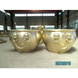 铜雕缸/雕刻装饰品-河北铜雕塑厂