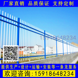 厂家生产镀锌钢栅栏围墙 肇庆产业园金属防爬护栏 潮州学校栏杆