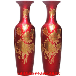 婚庆礼品景德镇大花瓶定制 中国红陶瓷花瓶批发厂家