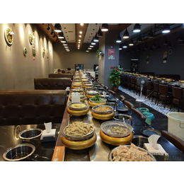 广东厂家定制生产餐厅家具旋转火锅餐桌 自助小火锅餐桌