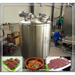 鸭血生产设备工艺流程-血豆腐灌装机-血豆腐灌装机设备