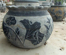 中国黑鱼缸花盆价格-盛晟雕塑-双鸭山中国黑鱼缸花盆