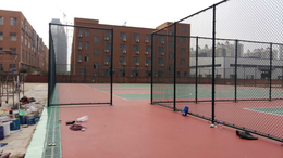 厂家定制篮球场勾花护栏网体育场隔离围墙网