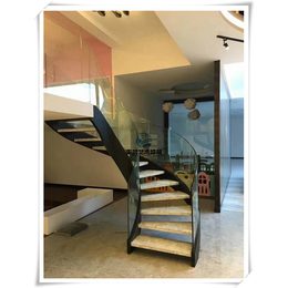 武汉亚誉艺术楼梯|弧形玻璃楼梯扶手图片|葛店楼梯扶手