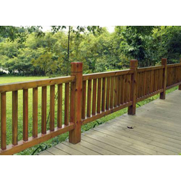 仿木栏杆安装-果洛仿木栏杆-中福木业防腐木工程