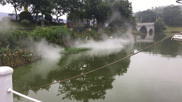 假山湖边水-池绿化带雾森系统-人造雾设备哪家好