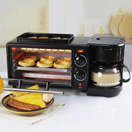 厂家*家用迷你烤箱电烤炉早餐机煎烤煮一体机多士炉烘焙