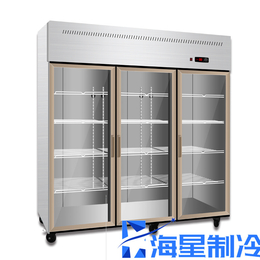 郑州展示冷柜价格 立式冷藏展示柜 透明玻璃门冷藏柜定做