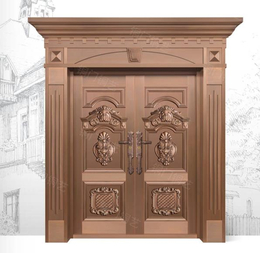 毕节铜门- 欧雅盾铜门设计制造-纯铜门价格