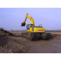 水陆两用挖机租赁、新盛发水上挖掘机公司
