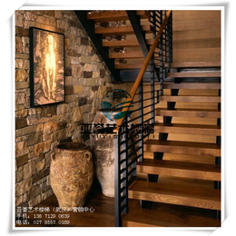 硚口钢木楼梯图片,室内定制钢木楼梯图片,武汉亚誉钢木楼梯图片