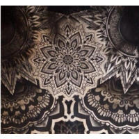 神秘的梵花纹身图案，智慧与希望的“天界之花”