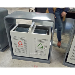 厂家*广汉市场垃圾桶 不锈钢分类垃圾箱 防腐防锈