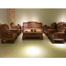 东阳红木-*花梨-国色天香沙发-东阳红木家具