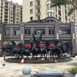 阿波罗战车铜雕塑生产商、重庆阿波罗战车铜雕塑、博轩雕塑