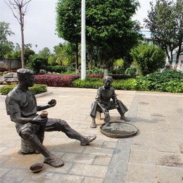 公园人物铜雕塑、昌宝祥铜雕厂(在线咨询)、甘肃公园人物铜雕
