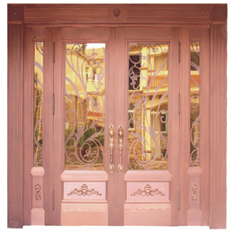 玻璃铜门厂家-荣刚金属制品(在线咨询)-齐齐哈尔玻璃铜门