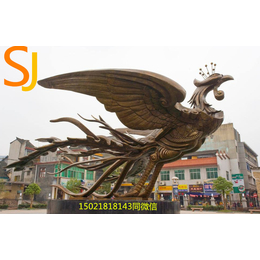 安庆供应定制不锈钢凤凰雕塑 城市景观雕塑制作 广场雕塑定制