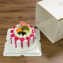三合一白卡蛋糕盒、【启智包装】、三合一白卡蛋糕盒厂家