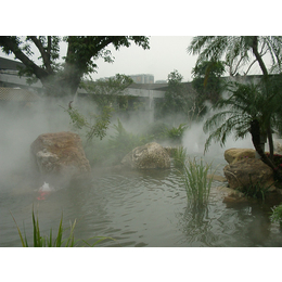 达州冷雾,冷雾加湿降温设备厂家,江苏法鳌汀水景科技