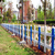 安康地区供应草坪护栏 pvc草坪护栏 塑钢小区花池栅栏缩略图3
