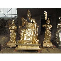 2米铜关公现货-鸡西铜关公-鼎泰雕塑