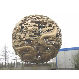 玻璃钢镂空球雕塑、泽璐铜雕厂、乌兰察布镂空球铜雕