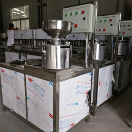 山东产豆腐机生产线报价盛隆新型一人生产不锈钢豆腐机设备专卖