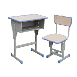 HL-A1932注塑包边升降单柱课桌椅