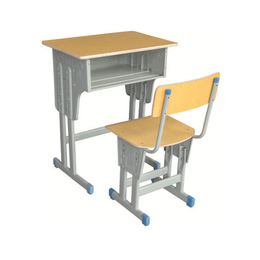 HL-A1947多层板单层双柱课桌椅