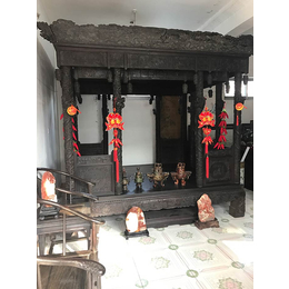 紫檀办公桌|滨州紫檀家具|聚宝门收藏古董古玩