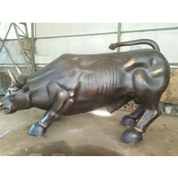铜牛雕塑制作-动物铜雕摆件(图)-厂家铜牛雕塑制作