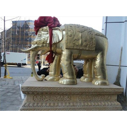 大型大象铜雕塑_青海大象铜雕塑_博轩雕塑(在线咨询)
