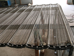 泰州输送带-耐高温钢板条传送带-耐高温通风透气网带