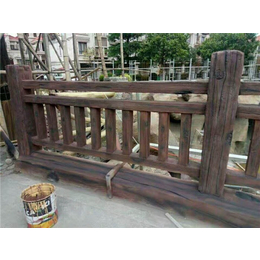 新型仿木护栏-仿木护栏- 华成护栏工程厂家