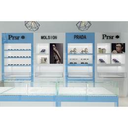 庆阳眼镜店装修公司 眼镜店展柜设计效果图 眼镜柜台生产厂家