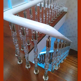 201不锈钢夹亚克力水晶楼梯立柱栏杆扶手002系列