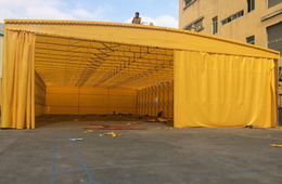 南京推拉棚篷蓬厂家货运雨篷伸缩雨篷大排档雨棚货运大棚