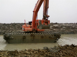 水陆两用挖掘机租赁服务-新盛发水上挖掘机电话