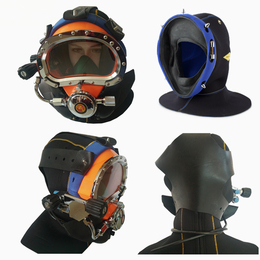 国产潜水厂供海洋工程打捞头盔 300米水下潜水头盔套装