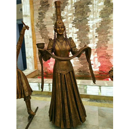浙江大型铸铜人物雕塑