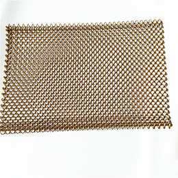 北京金属窗帘网垂帘螺旋金属装饰网铝合金不锈钢螺旋编织网