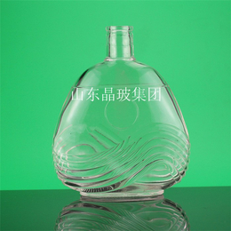 榆林玻璃酒瓶_山东晶玻_艺术玻璃酒瓶