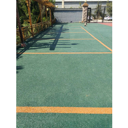 山东青岛彩色沥青路面防滑材料是健身步道shou选