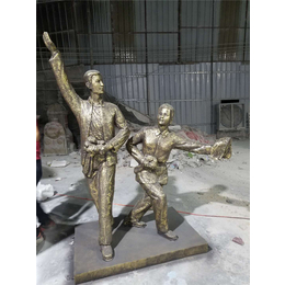 广东人物玻璃钢-名图雕塑厂家-仿铜人物玻璃钢摆设