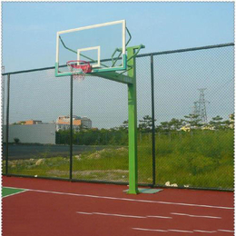 临沂固定篮球架|冀中体育公司|篮球场用固定篮球架安装